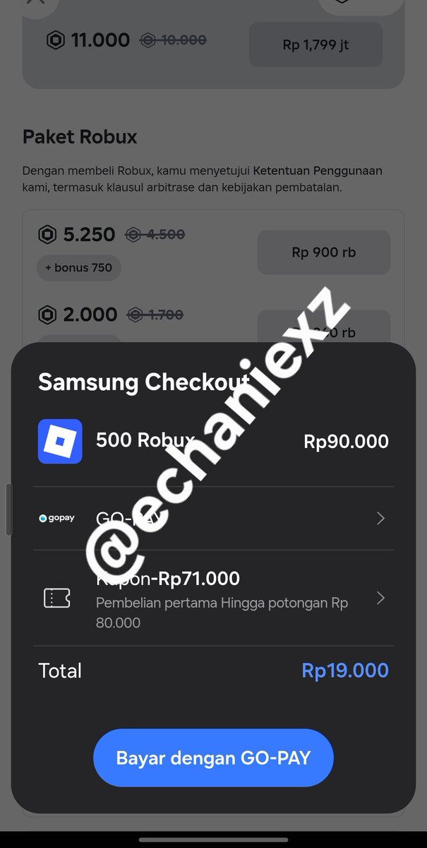 echaniexz's tweet photo. wtss robux voc samsung 55k, masih ada 2 slot
#zonauang #robux https://t.co/8otjT01mlc