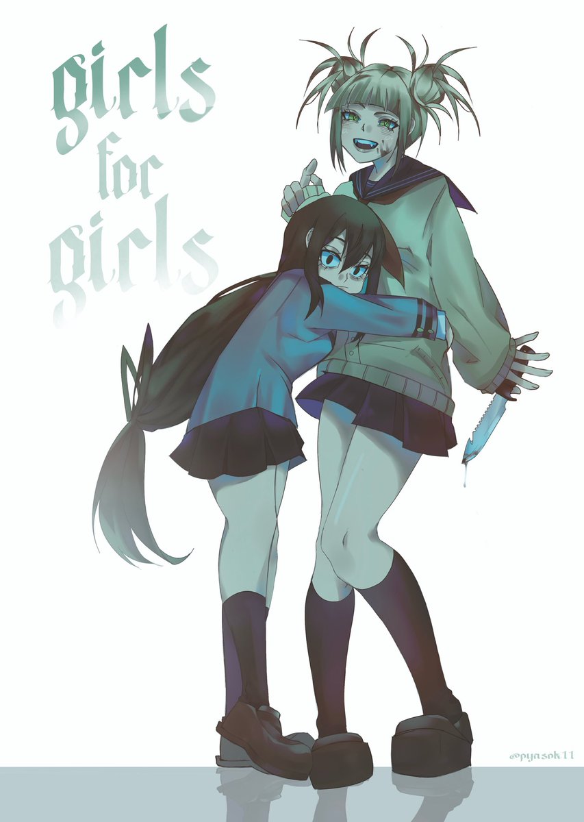 YPyaskovsky's tweet photo. toga himiko x tsuyu asui #mha https://t.co/JGPlIaepwR