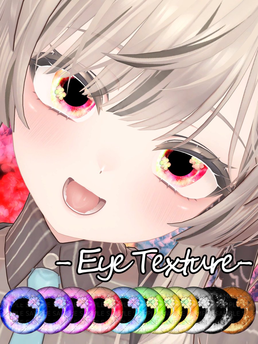 oniku83_BOOTH's tweet photo. 紫陽花のアイテクスチャ【10人対応】
https://t.co/aMvxEEG9dS 
夏にピッタリな紫陽花のアイテクスチャの販売を開始しました！11色のカラーリングをご用意しております！
#booth_pm #ﾓｸbutter #hanka3d #Alué #マヌカ3D #ラシューシャ #Lasyusha #fyuett #VISIONTOKYO #海咲3D #アデノフォラ #Aden3D https://t.co/kbGgXVb2bn