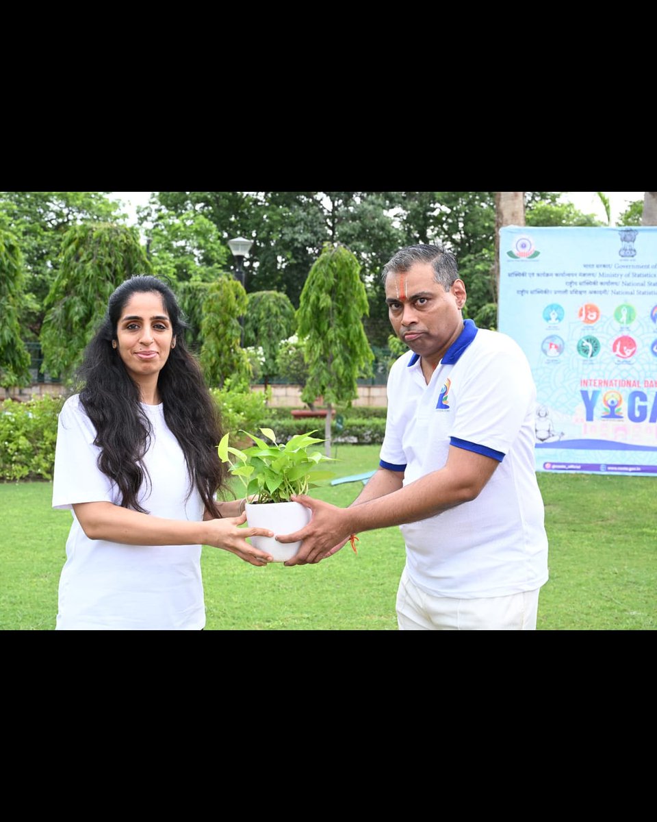 NSSTA_Official's tweet photo. The programme was graced by Shri R. Rajesh, ADG, CDD, MoSPI, who highlighted Yoga as a lifelong way of promoting holistic well-being, resilience, and a healthier, happier society.
@Rao_InderjitS 
@GoIStats 
#nssta
#mospi
#internationaldayofyoga2026
#IDY2026 https://t.co/32VkBJUVh8