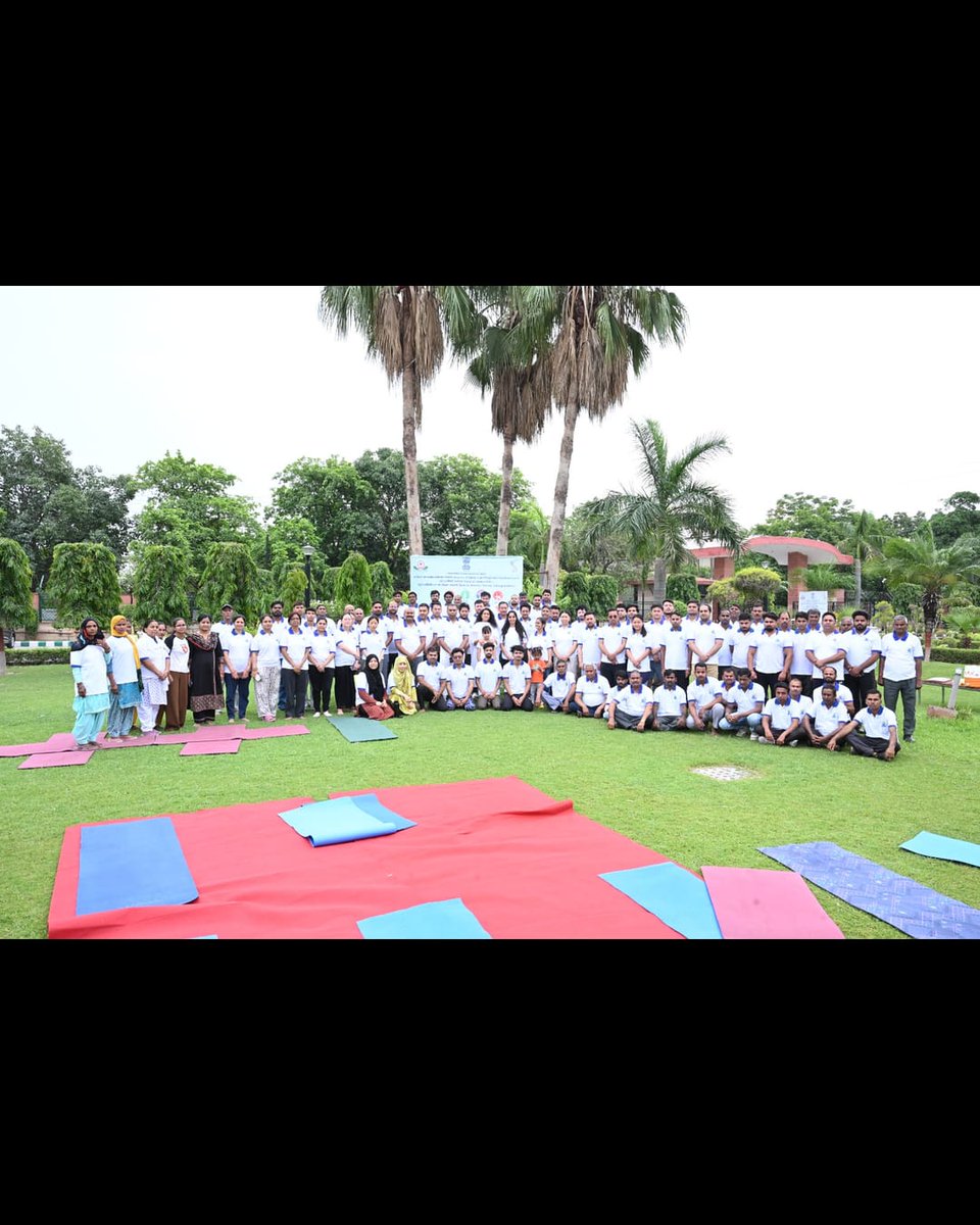 NSSTA_Official's tweet photo. The programme was graced by Shri R. Rajesh, ADG, CDD, MoSPI, who highlighted Yoga as a lifelong way of promoting holistic well-being, resilience, and a healthier, happier society.
@Rao_InderjitS 
@GoIStats 
#nssta
#mospi
#internationaldayofyoga2026
#IDY2026 https://t.co/32VkBJUVh8