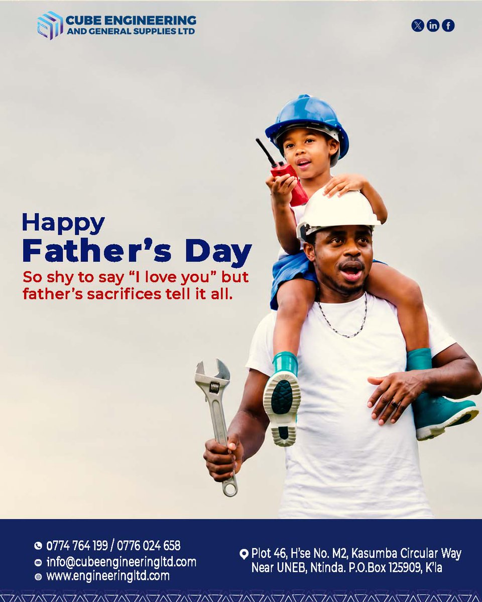 CubeEngineers's tweet photo. Fathers, we surely know and understand your love language. 

Enjoy your day

#Happyfathersday https://t.co/lAW2EewBIL