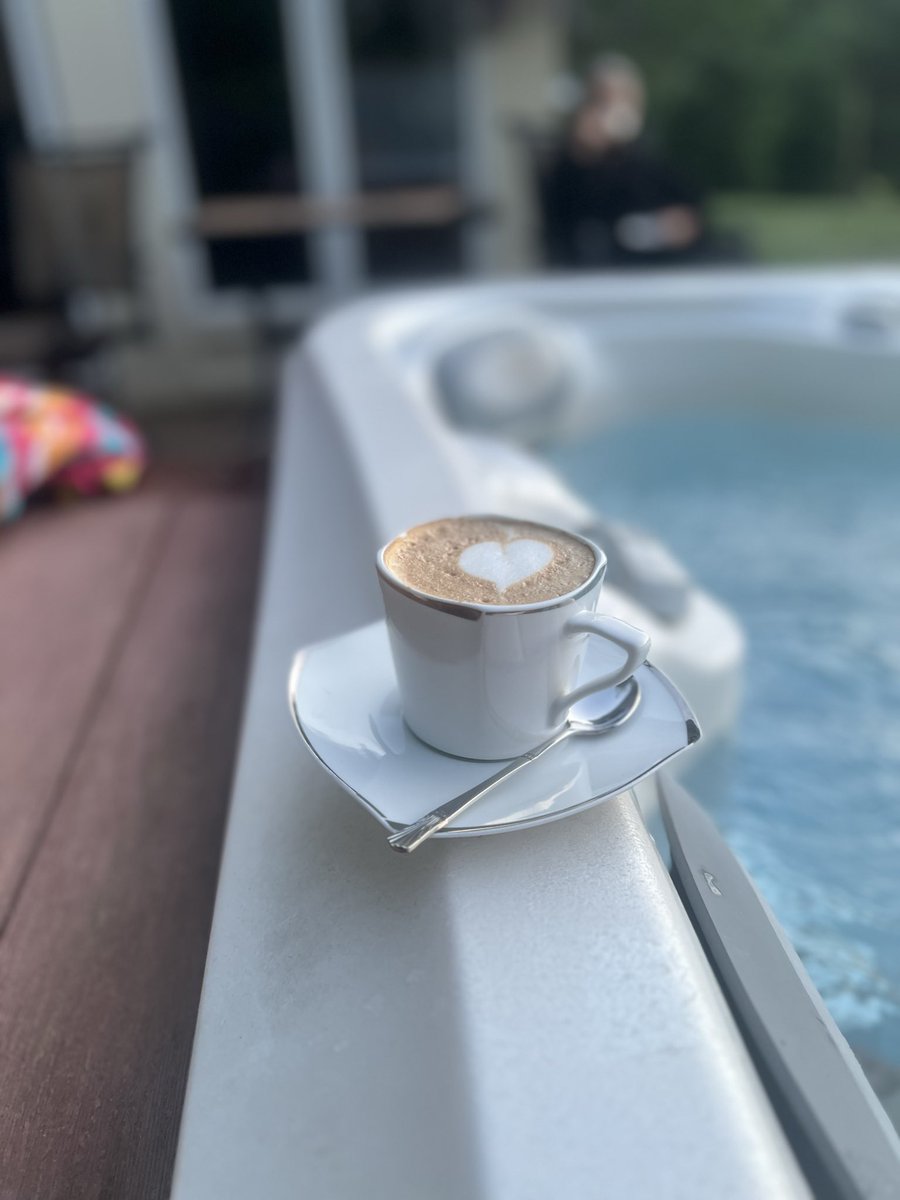 AllenErb's tweet photo. My love served me coffee in the hot tub for Father’s Day. You are amazing @nmbernard ! https://t.co/wC3EDUl7gi