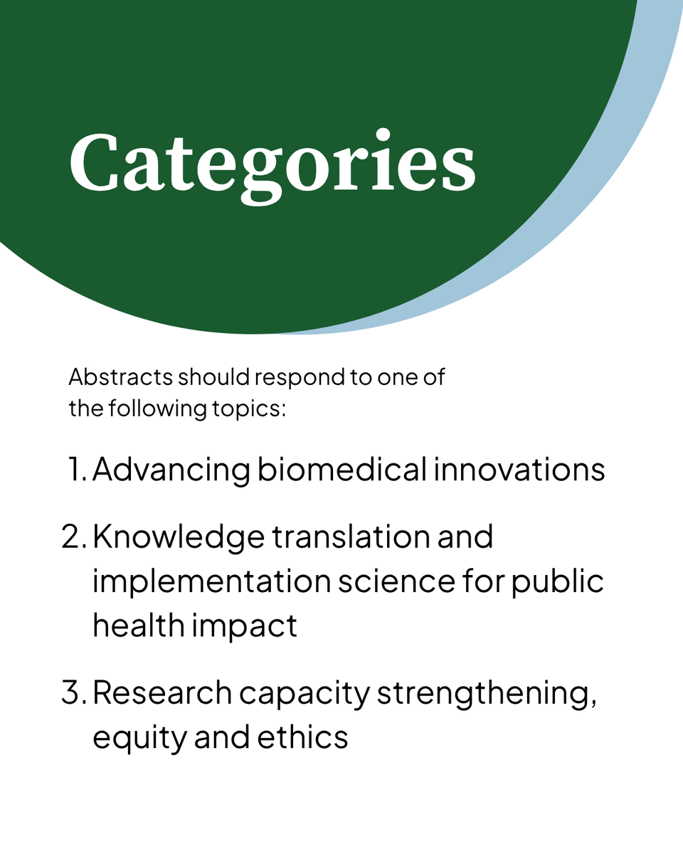 EDCTP3's tweet photo. Researchers working in global health: submit your abstract for the #EDCTPForum2027

Selected abstracts will be presented as either oral presentations or posters.

📅 Deadline: 2 September 2026 (17:00 Brussels time)

🔗 Submit your abstract: https://t.co/MkxCOqafxD https://t.co/pxtQNplapR