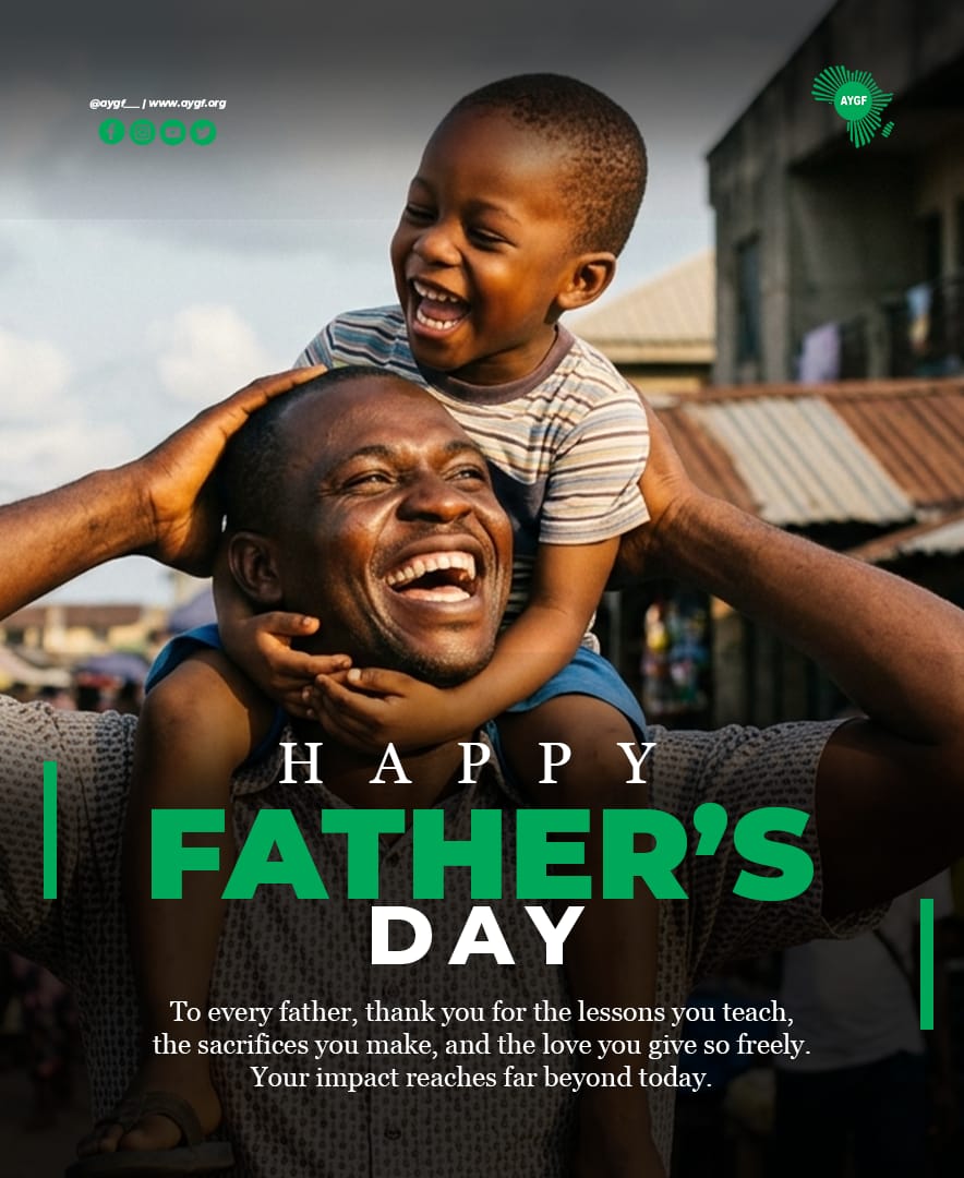 Aygf_'s tweet photo. 1/ Today, we celebrate the fathers, father figures, and male mentors whose love, guidance, and sacrifices help shape stronger families and communities. https://t.co/6q2OwlTEOH