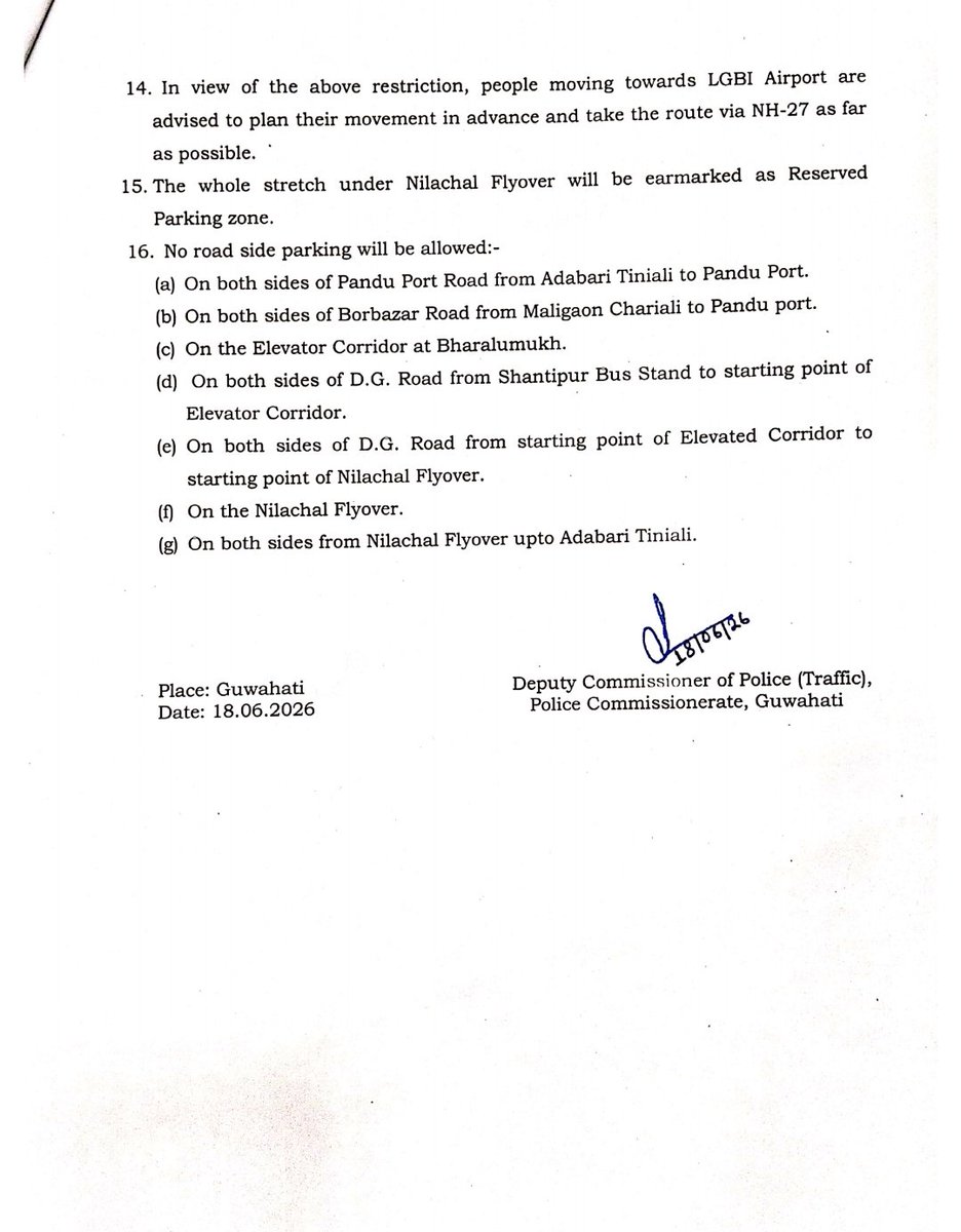 CMOfficeAssam's tweet photo. Here’s the traffic advisory for Ambubachi Mahayog. Citizens and devotees are requested to plan their travel accordingly and cooperate with the authorities for a smooth and safe pilgrimage. 🚦 https://t.co/xlA1tD7W5q