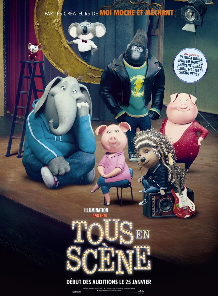 NewsTVReal's tweet photo. Un troisième film "Tous en scène" est serait en développement par Illumination Studios. https://t.co/mvDtxHk8v6