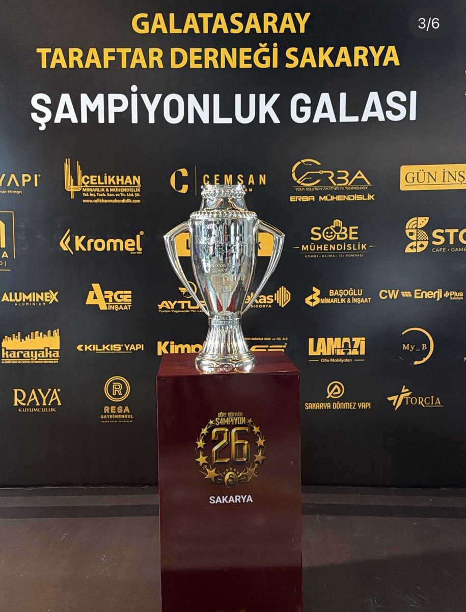 akmnyasin's tweet photo. Dün akşam Sapanca’da kutlanan Gs şampiyonluk galası sponsorlarına bakın hepsi Sakarya’dan diyecek söz yok biz bitmişiz .. https://t.co/FqaMnV1iAh