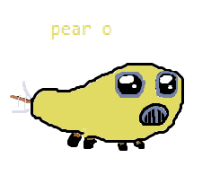 twwizzlerr's tweet photo. me: ewwwwwwww ewwww ewww what are you 
pearo: hi   im pear
tangeniree:  hi https://t.co/RsUJqC8wkk