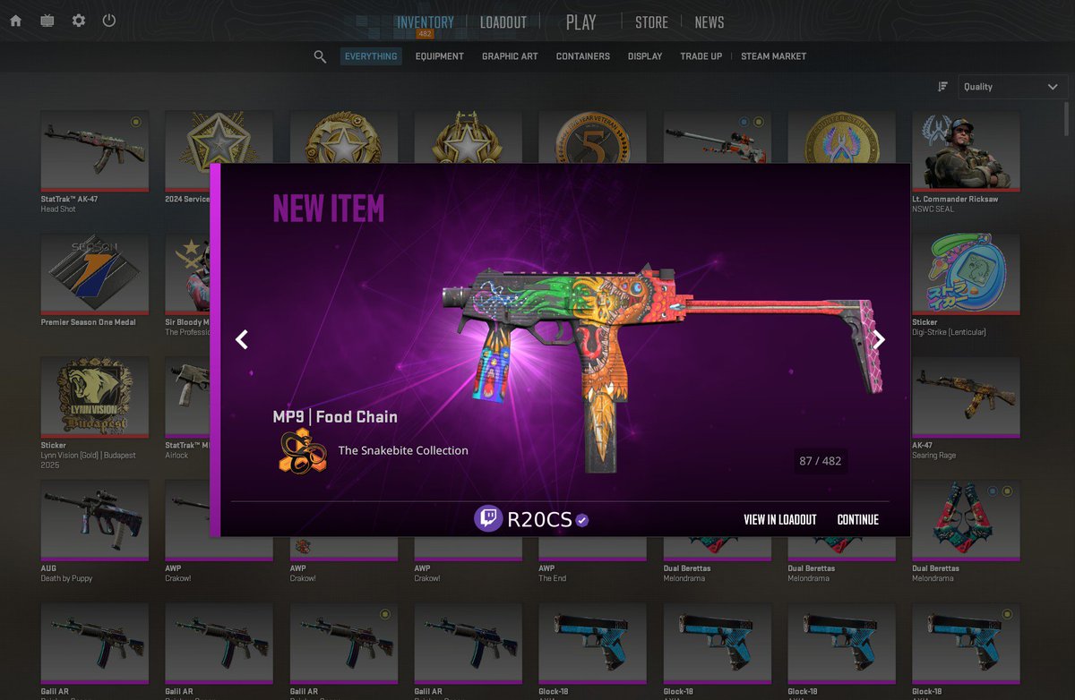 R20_cs's tweet photo. MP9 Food Chain Giveaway 🎁

Comment, Like and Repost to enter!

Rolling live on stream on Twitch @ R20cs https://t.co/8FrSqwpWZO