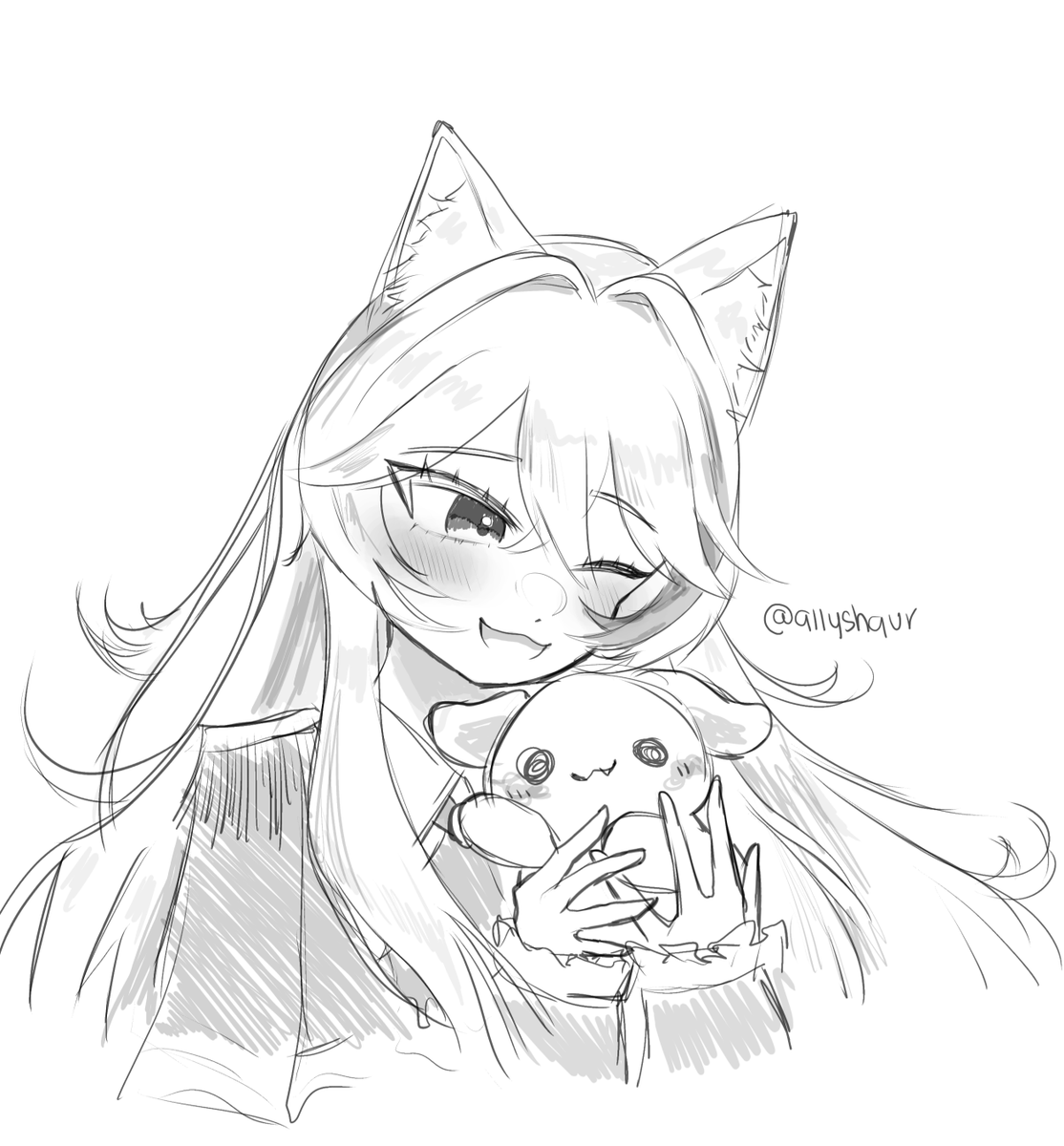 allyshaur's tweet photo. #merryart quick sketch >< https://t.co/VydWIQJHtz