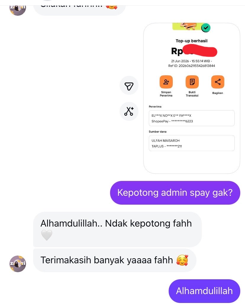 ulfahmaisaa's tweet photo. Ada temen mau cairin paypal ke nomor rekening. Alhamdulillah bisa bantu

Open cv kali ya. 

Mungkin yg mau cv paypal, bisa dm ya.
Rate 16.800 https://t.co/Kk1O8giAin