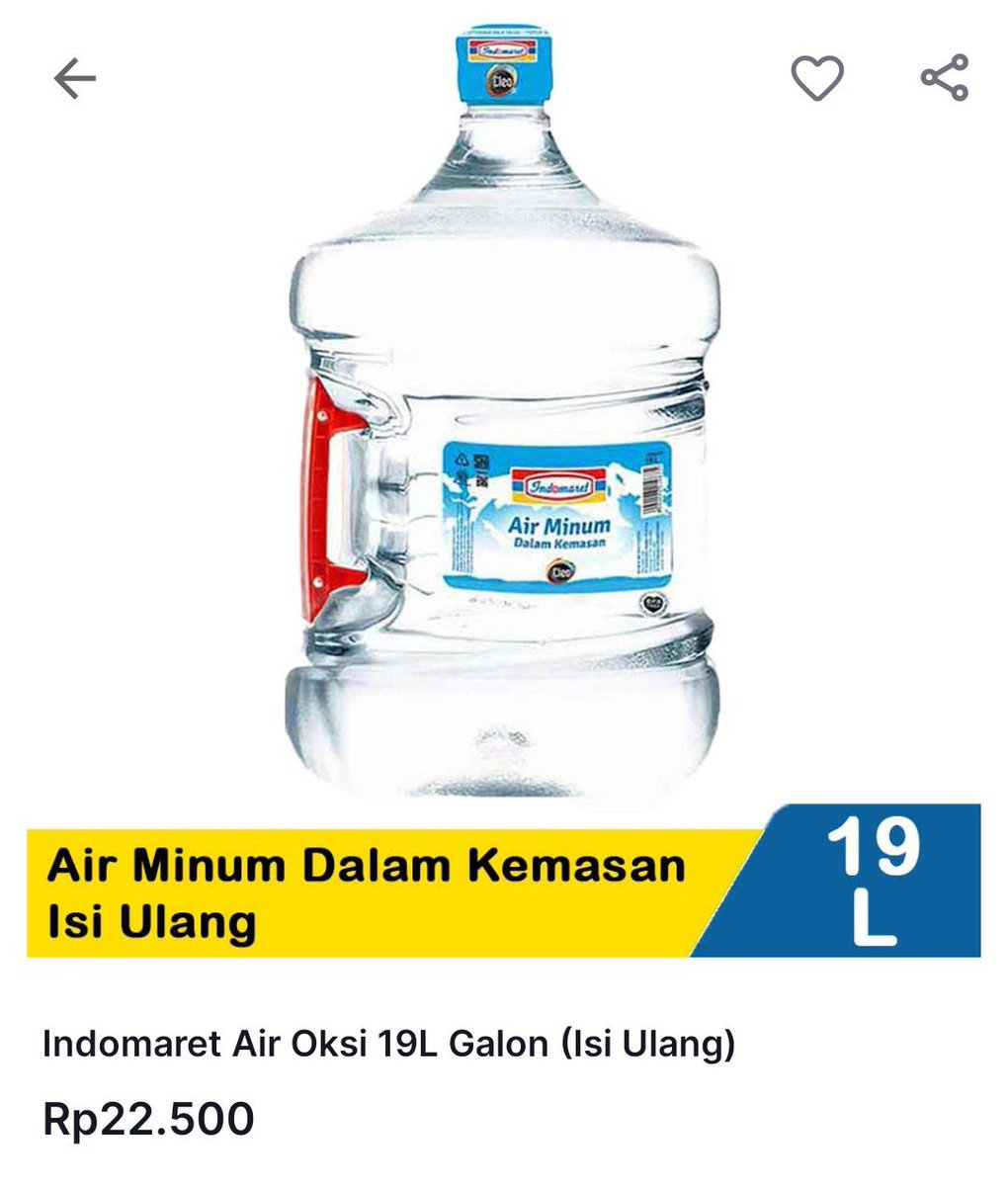 ShinnClips's tweet photo. Keluh kesah belanja di indomaret
Tadi bapak gua baru beli galon offline di indomaret, terus ternyata harganya 33 Rebuu bjirrr
 
Padahal biasanya gua beli di aplikasi klik indomart cuman 22.500 Rebuu, naiknya sangat di luar nurulll

@Indomaret Elu kkenapa bjirr??? Tolong jelaskan https://t.co/wMFm4RNddI