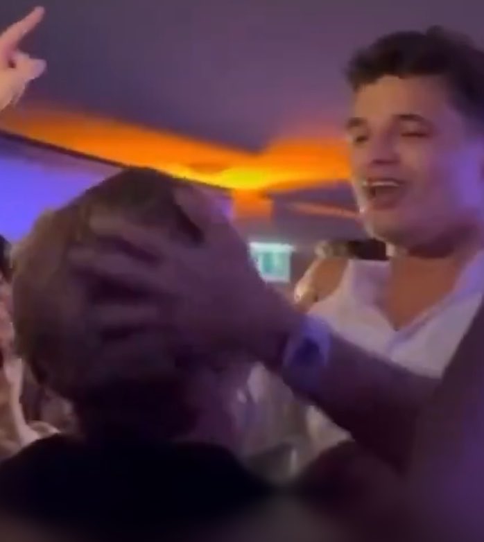 lnfourss's tweet photo. party boy lando strikes again I LOVE HIM😭😭 https://t.co/VDgOJe2lJd