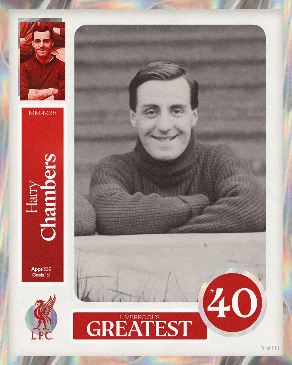 LFC's tweet photo. Liverpool's Greatest - No.40: Harry Chambers ⚽️