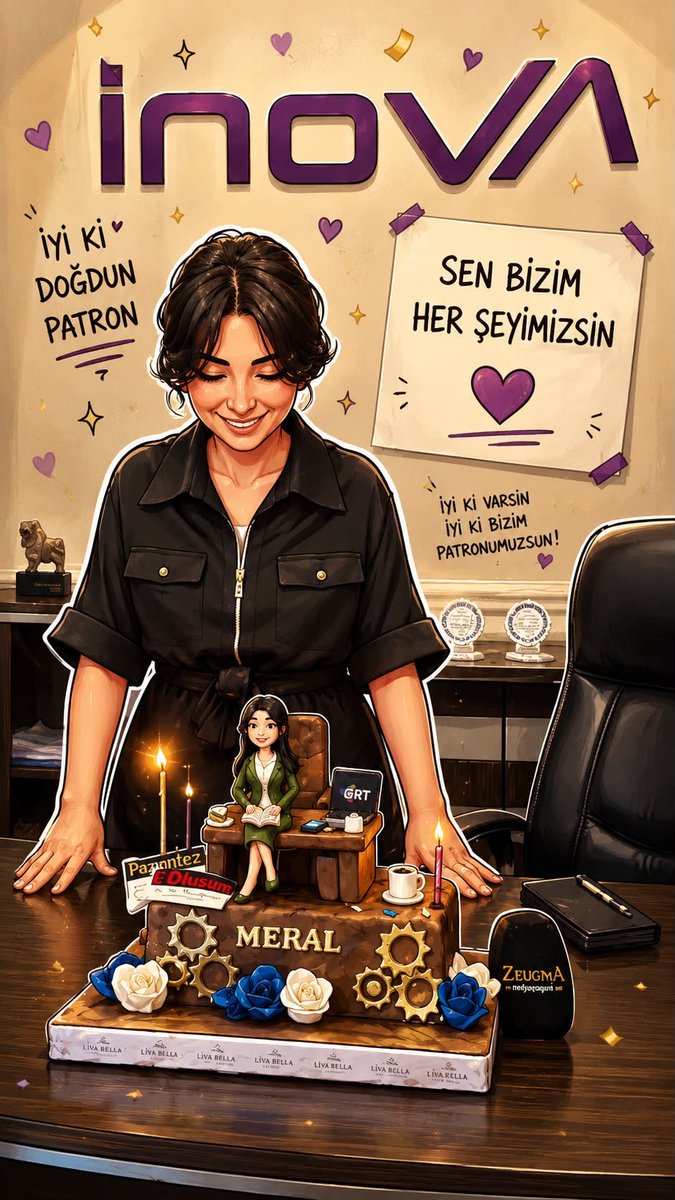MERAL_AY_'s tweet photo. Sevgisi ve inancıyla her zaman yanımda olan kıymetli eşim İbrahim’e, hayatıma anlam katan, gülüşleriyle yorgunluğumu unutturan canım kızlarıma, en zor günlerimizde yanımda duran, mücadelemize ortak olan ve bugün bu güzel sürprizle kalbimi bir kez daha ısıtan tüm çalışma arkadaşlarıma gönülden teşekkür ediyorum; iyi ki aynı ailenin parçasıyız. 🙏🏻💐💫