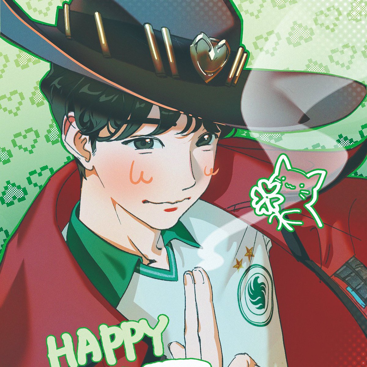 eggmari_ham's tweet photo. 메리트님 생일 엽서 일러스트 협력했습니다<3
메장군 생일 축하해요~~🍀🍀 https://t.co/fpWkbGsGEf