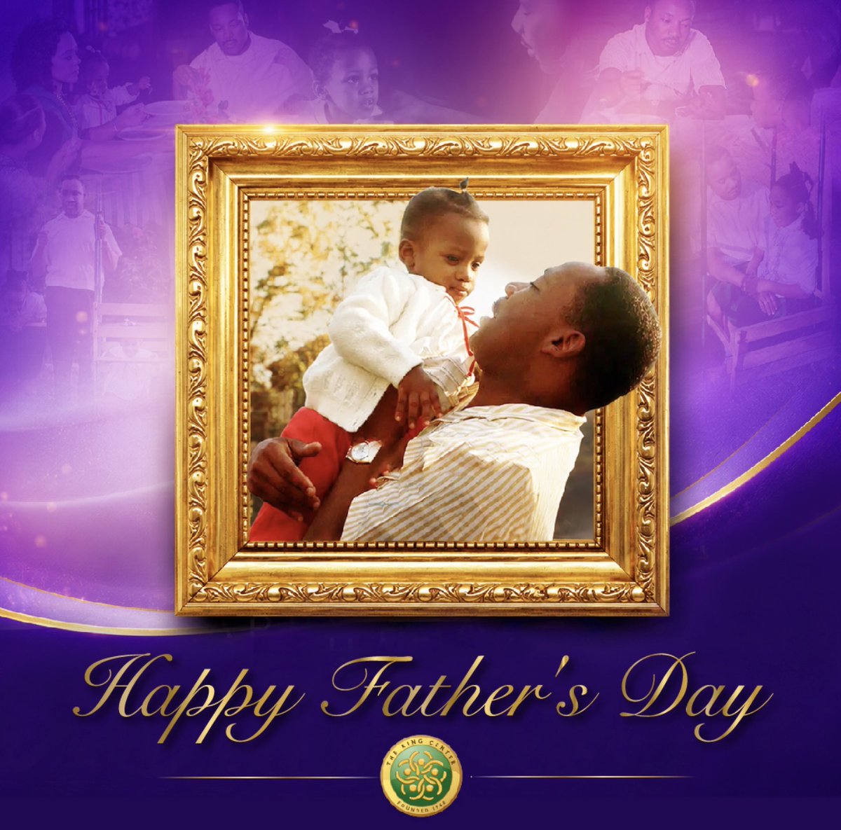 TheKingCenter's tweet photo. We are honoring fathers today. Father: one who originates or institutes; a leading man; one who accepts responsibility; to be the founder, producer, or author of.

#FathersDay #MLK #Kings #BerniceKing #TheKingCenter https://t.co/BPlTXbcg1P