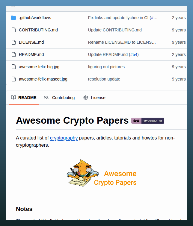 tom_doerr's tweet photo. Curated cryptography papers for non-cryptographers

https://t.co/TIPHoawPJk https://t.co/Zg94I182Hy