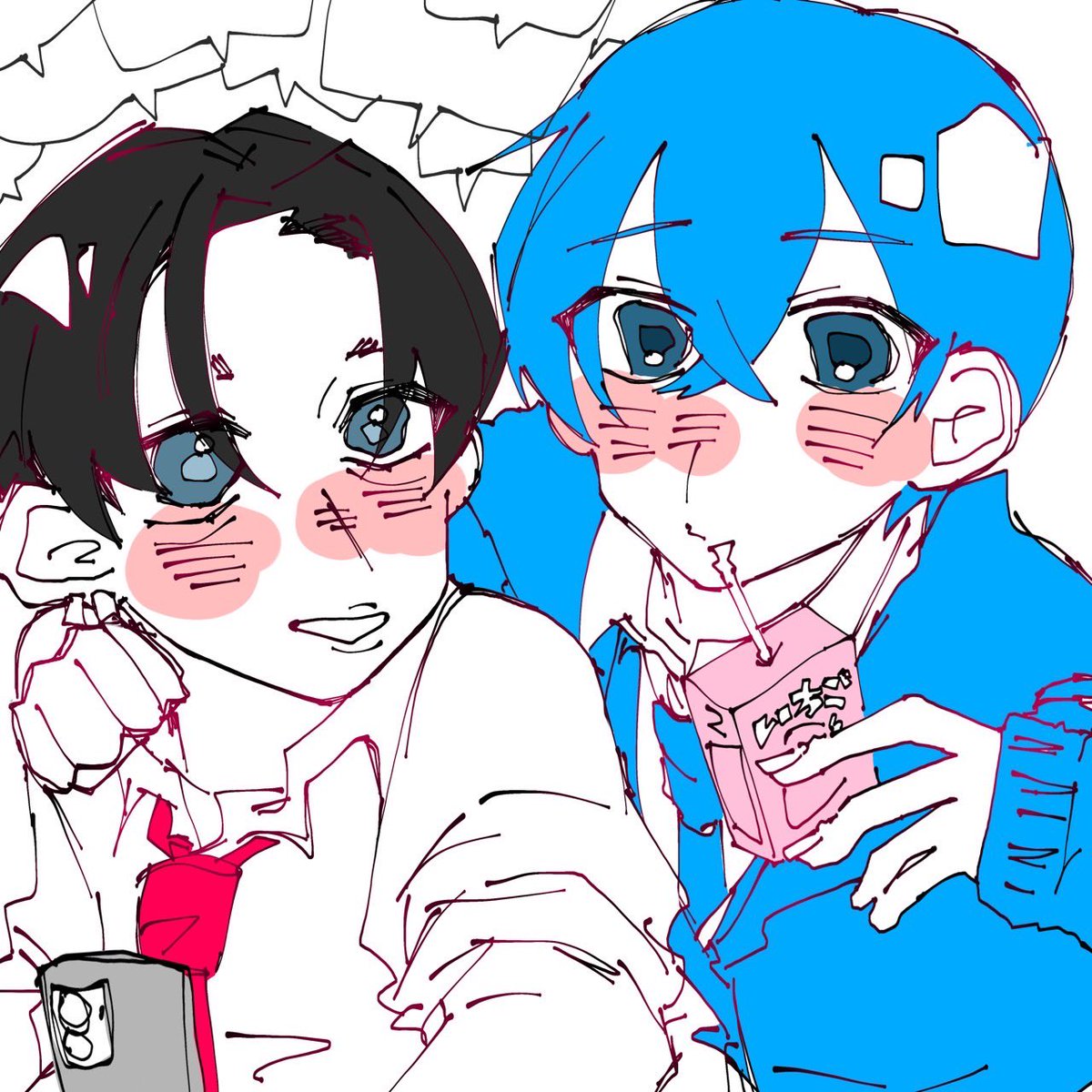 wasabe_6's tweet photo. ｽﾛﾝくんと💙🍓ｸﾝは相性いいべ https://t.co/pYFWMfoD2p