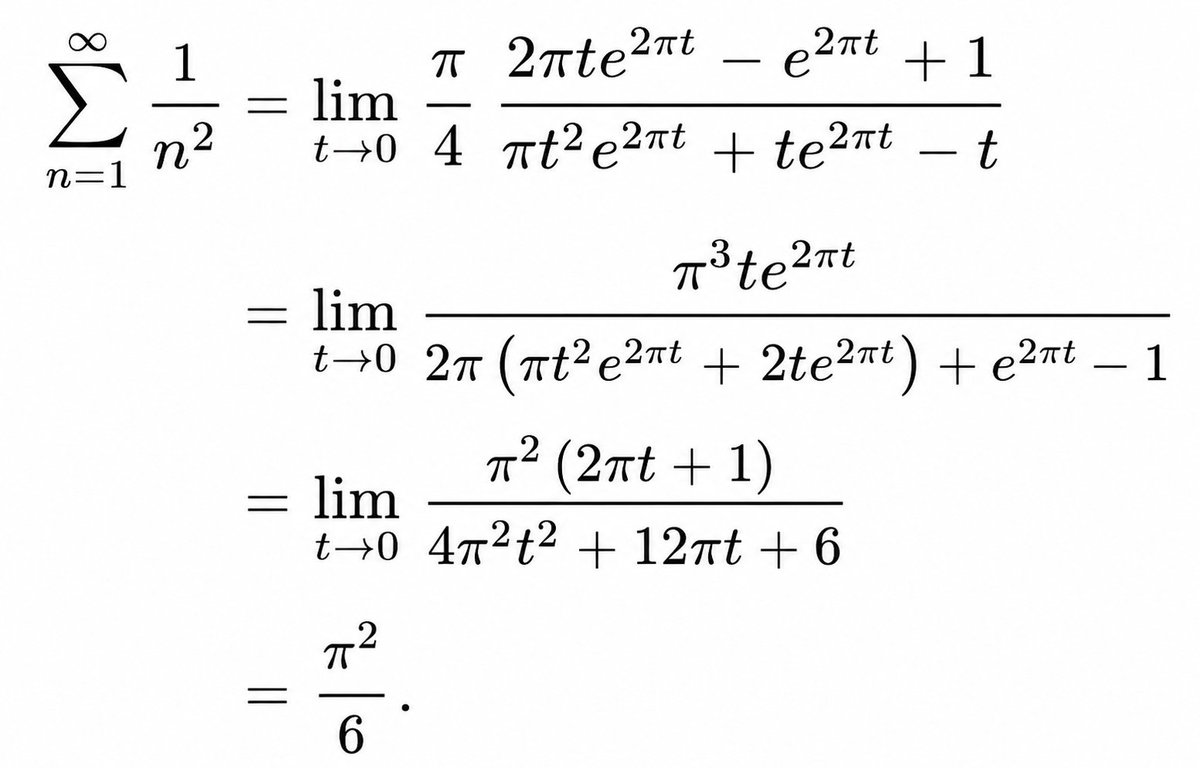 The Basel Problem is one of the most famous results in mathematics: ∑ ...