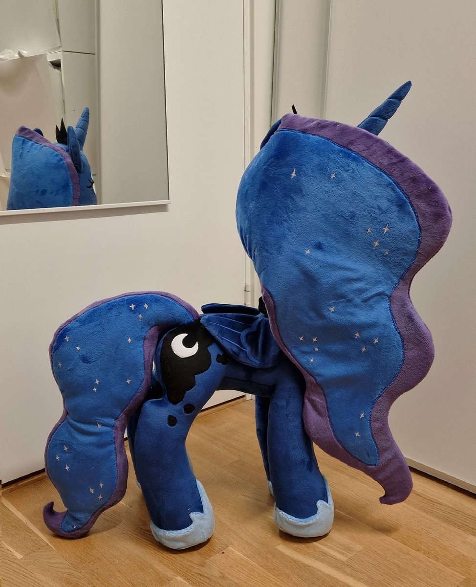 HondaEarthPony's tweet photo. My Princess Luna plushie I commissioned back in 2022 by EpicRainbowCrafts. ๐๐
#princessluna #mlp #mylittlepony #mlpplush #plush https://t.co/GUjakSux4T