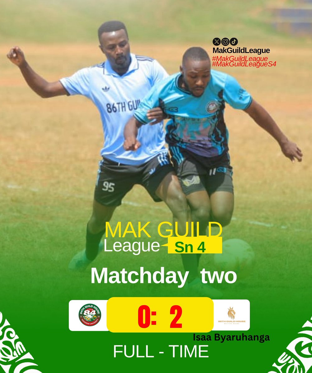 MakGuildLeague's tweet photo. Isaac Byaruhanga scores 2 goals to secure a win for the 86th Guild here at Impis. https://t.co/B7pqGmEUJZ
