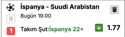 tipsbacardi's tweet photo. İspanya - Suudi Arabistan karşılaşmasında gruptaki tüm takımların 1'er puanda olması ve İspanya'nın ilk maçta Cape Verde karşısında tam 27 şut atmasına rağmen 0-0 berabere kalması, bu maçı ispanya için mutlak galibiyet ve averaj üretme savaşına dönüştürüyor. bu da önerdiğim ispanya 22 şut bahsini değerli kılıyor. Suudi Arabistan'ın Uruguay karşısında aldığı 1-1'lik beraberliğin özgüveniyle katı, derinde gömülü bir 4-4-2 savunma bloğu kurarak maçı 0-0'a yatırmaya çalışacağı bu senaryoda, İspanya sakatlıktan dönen Lamine Yamal ve Ferran ile oyunu tamamen genişletecek, ceza sahasına giremediği her an ise Rodri, Pedri ve olmo gibi isimlerle yay çevresinden dönen topları toplayıp uzaktan şut denemelerine girişecektir. Maçın başında golün gecikmesi durumunda İspanya'nın panik ve baskıyla kaleyi abluka altına alarak şut trafiğini katlayacağı, erken bir gol bulması halinde ise gruptaki üçlü averaj ihtimallerine karşı farkı açmak adına vites düşürmeyeceği düşünüldüğünde, Suudi Arabistan'ın ön pres karşısında yarı sahasından çıkamayarak uzaklaştırdığı her top İspanya için dalga dalga yeni bir şut pozisyonu doğuracaktır. Dolayısıyla 90 dakika ve eklenecek uzun uzatma süreleri hesaba katıldığında, İspanya'nın maç boyu %65 ve üzeri topa sahip olma oranıyla 22 şut barajını  aşmasını bekliyorum herkese bol şanslar
