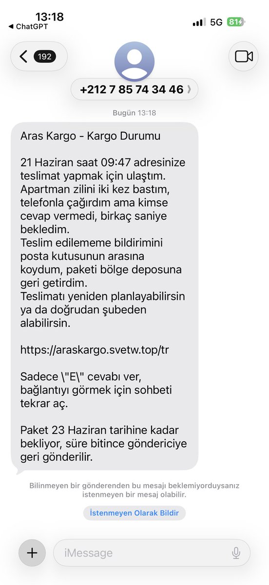 AdaFundaSerife's tweet photo. @ArasKargoDESTEK Hocam bunun sizinle ilgili olmadığına eminim ama kanıtlayamam. Bi ilgilenmek ister misiniz https://t.co/2Ij9mA4qls