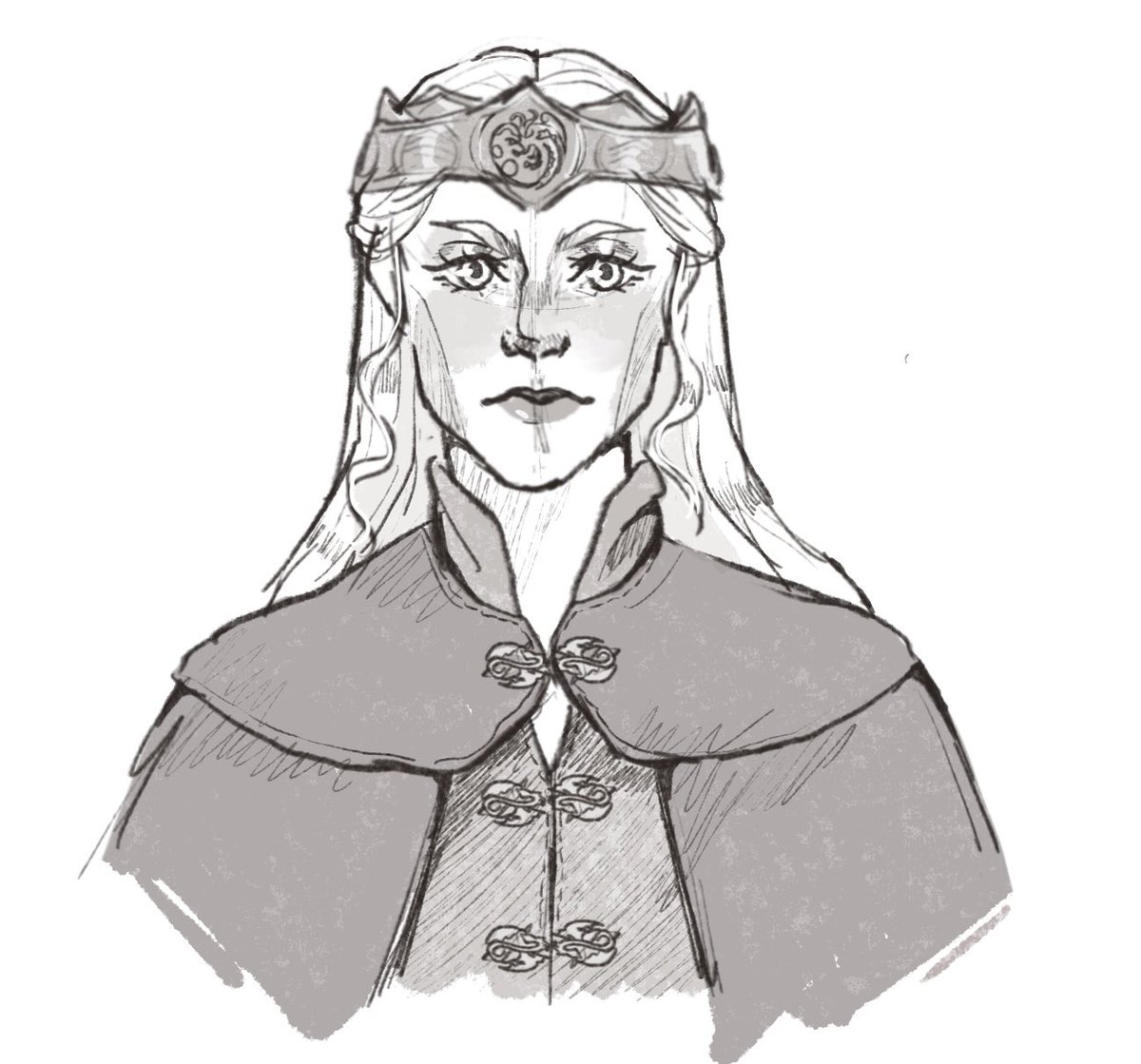 haiwindy's tweet photo. lil sketch of rhaenyra in honour of hotd s3!! 🐉 #hotd  #rhaenyra https://t.co/ceIsQQ0Mmy