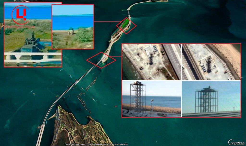 bayraktar_1love's tweet photo. BREAKING: The SBU says two Pantsir air-defense systems deployed directly on the Crimean Bridge were among the targets hit during the latest strikes on Russian military infrastructure in occupied Crimea. https://t.co/4zigynq5LY