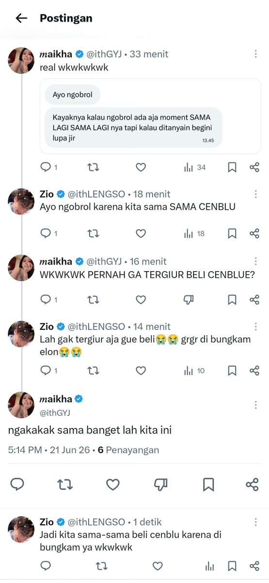 ithLENGSO's tweet photo. 2. Ini lebih ke, samaan nasib with @ithGYJ https://t.co/AHrSqRuY60