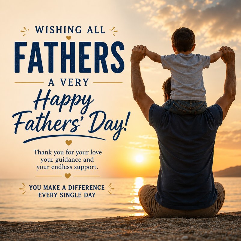 ProlandAcademy's tweet photo. On this special day, we extend our warmest wishes to all fathers for a very happy Father's Day. The ProLand team expresses gratitude for your unwavering support, love and care.

#Fathersday #Thankyou #Foreverything https://t.co/xb3vRuHZNn