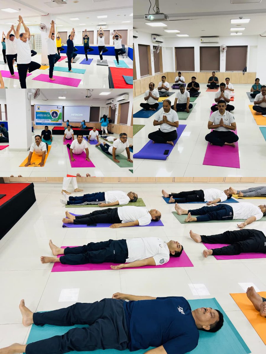 SouthCgst's tweet photo. CGST Ahmedabad South celebrated International Day of Yoga 2026. Officers and staff performed various yoga asanas and breathing exercises and committed to incorporate yoga into their daily lives. Let us embrace yoga for a healthier and happier future.@cbic_india https://t.co/0GRMfyfrsG
