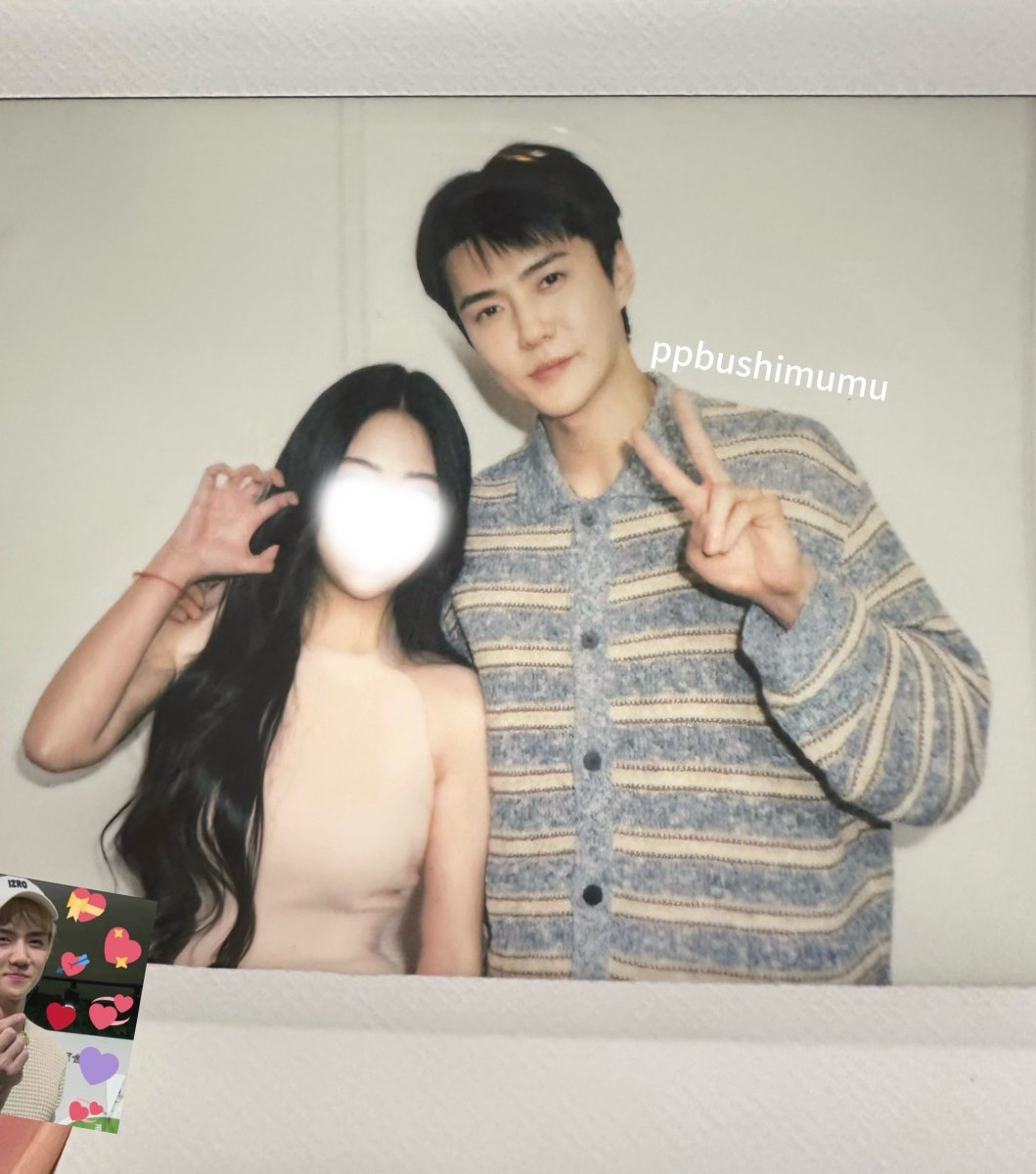 milkteus's tweet photo. 1:1 polaroids with sehun at today’s fansign! 📸✌🏻 https://t.co/b7WearSpG9