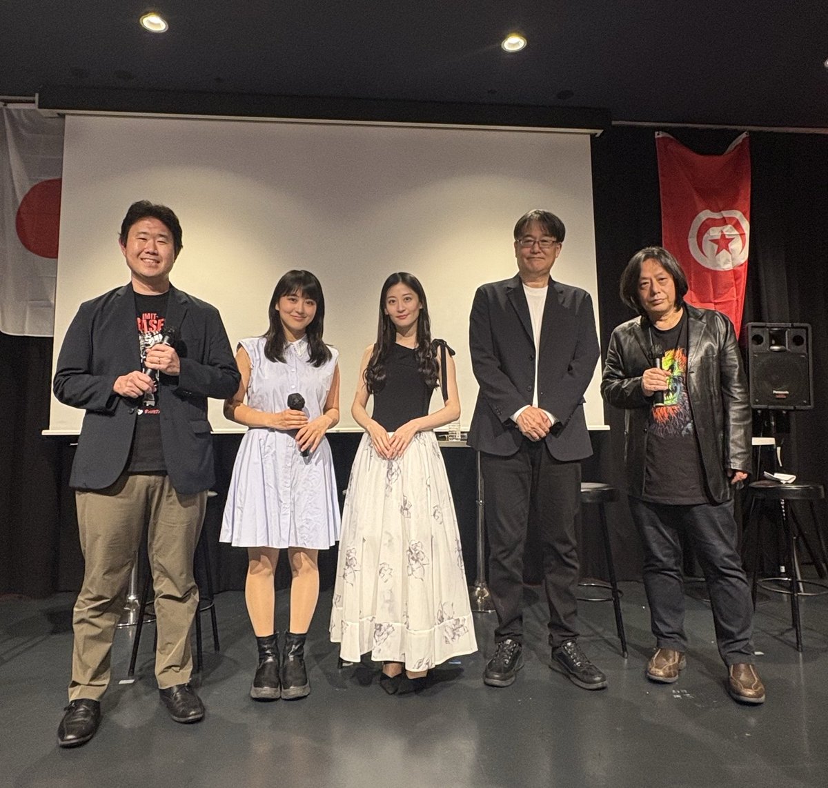 UMAokamoto's tweet photo. 岡本英郎祭り２ご来場いただき大変ありがとうございました。手探りではありますが、続けて行くことで何かの科学変化が起き進化するのを妄信します。ロボ石丸さんの頼りになるサポート、森野達弥さんあのアニメが見せられたのは、良かったです！上西恵さん、福井梨莉華さんの共通点トークは、ビックリ！ https://t.co/Tl2oZ2a6Hi