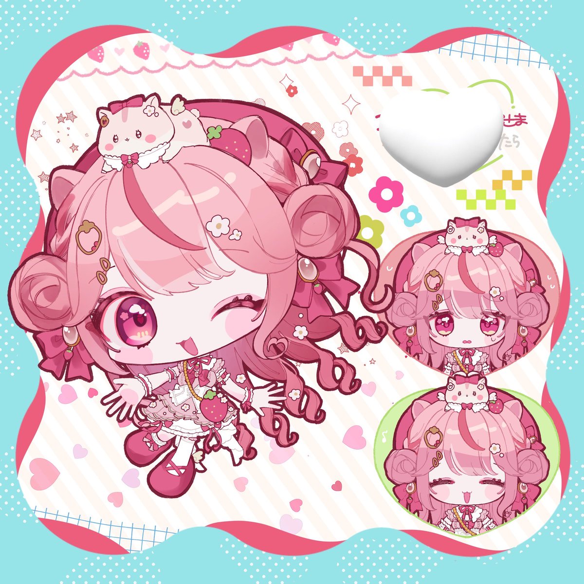0xbd9n's tweet photo. #Skeb ありがとうございました🐹🍓 https://t.co/lajOpmTkQC
