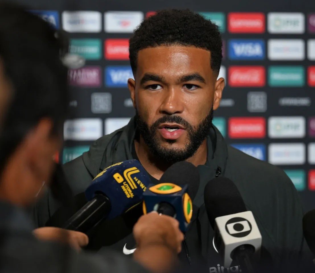 _kobbyphocus's tweet photo. ‼️🎙️ Reece James on Trev Chalobah joining him: 

“Yes, the coach (Thomas Tuchel) asked me to guide him because he joined us late. He’s been fantastic in training and he’s ready for the battle ahead.”

“I’m glad he’s joined me here.” [laughs 😂] https://t.co/AWAbI9yQWI