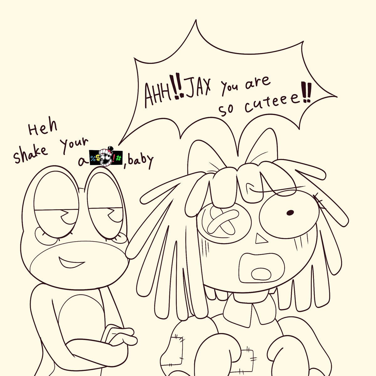 anaudayo's tweet photo. #bunnydoll #jax #ribbit #tadc #ribbitrabbit #ragatha https://t.co/P3kbIsHz8A