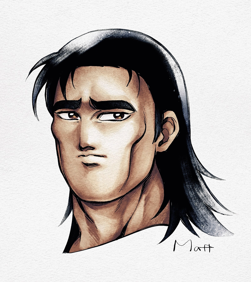 Kao_Anya's tweet photo. 今回はデジタルでアナログっぽい質感を目指して描いてみたんですが、自分的には結構うまくいった気がします

あぁ…マットくん、やっぱりかっこいい！描いてるうちにまた見惚れてしまいました

#ジャングルの王者ターちゃん https://t.co/lwIKgMf1b6