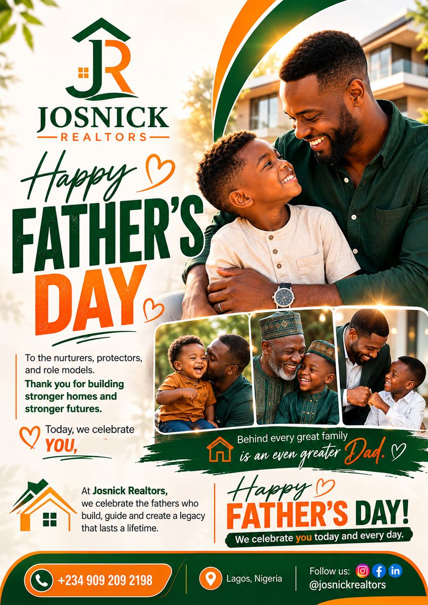JosnickR's tweet photo. 💚🧡 HAPPY FATHER'S DAY! 🧡💚

Today, we celebrate the incredible fathers, mentors, protectors, and providers who work tirelessly to build strong families and brighter futures. https://t.co/G5dXML1mNu