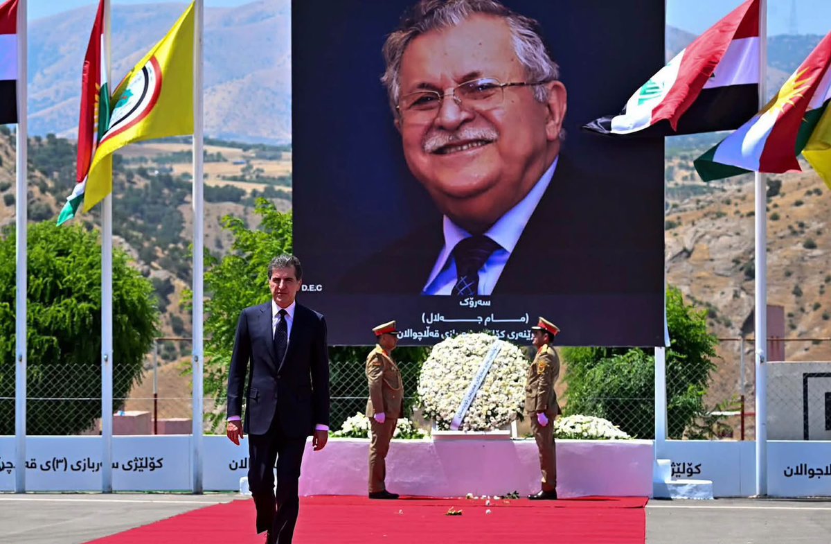 RuwaydaMustafah's tweet photo. Speaking on Sunday at the graduation ceremony of 210 officers from a federal military academy in Sulaimani province, Kurdistan Region President Nechirvan Barzani congratulated the graduates and said he was proud of them.

He renewed his call for the Kurdistan Region’s political parties to unite, describing such unity as a “great power” for the Region.