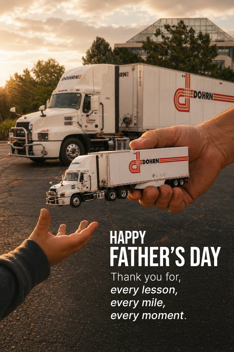 Dohrn_LLC's tweet photo. Happy Father's Day

The best legacies aren't built overnight. They're passed down one lesson, one memory, and one moment at a time. Happy Father's Day from all of us at Dohrn.

#HappyFathersDay #DohrnFamily #FathersDay #ThankYouDad https://t.co/6J0fMuE6ND
