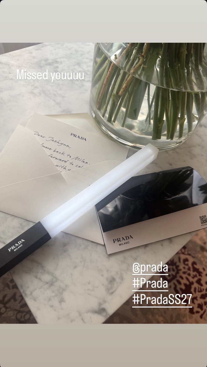 jjaehyunTH's tweet photo. _jeongjaehyun Instagram

คิดถึงงง
@Prada
#Prada
#PradaSS27

#PRADAxJAEHYUN https://t.co/8SXW5J2FvD