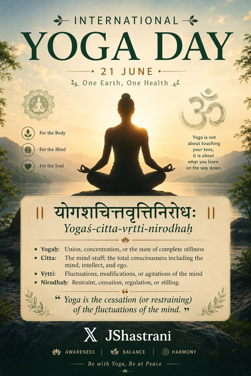 JShastrani's tweet photo. After centuries of ignorance and darkness finally the world is rising to the glory of Yoga https://t.co/25ewmUBc5q