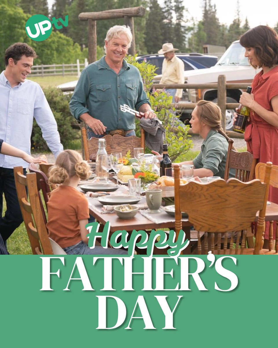 UPtv's tweet photo. Here's to the dads who keep the grill going, the stories flowing, and the family gathered around the table.

Happy Father's Day from UPtv! ❤️

What's one piece of advice your dad always gave you? ⬇️

#Heartland | #FathersDay https://t.co/3zOM18PXNo