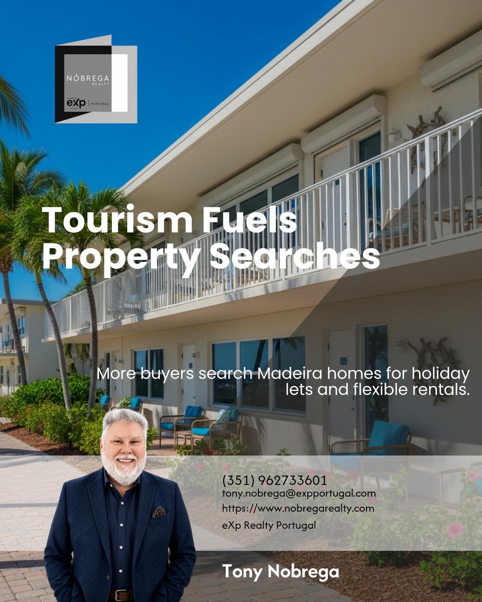 NobregaRealty's tweet photo. Tourism keeps fueling searches for Madeira homes ready for holiday lets or flexible rentals, buyers want lifestyle and income in one place. 

Would you choose a place to live, invest, or both? https://t.co/RPiQqnXEhD
