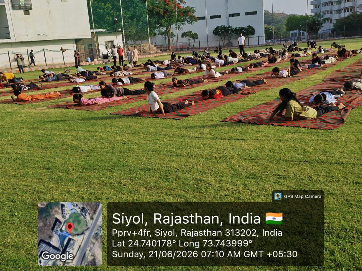 AnantaHospital's tweet photo. Celebrating the spirit of health and wellness on International Yoga Day 2026 at Ananta Hospital, Nathdwara.
A wonderful morning filled with yoga, positivity, and mindfulness as our team and participants came together to promote a healthier and happier lifestyle.
Healthy Mind • Healthy Body • Healthy Life
Thank you to everyone who joined us in making this event a success.
Ananta Hospital - Ananta Hills, National Highway 8, Tehsil Nathdwara, Rajsamand, Rajasthan – 313202

Hospital Appointments: 02953288000, 9772278615, 9784500126, 9783304052

#AnantaHospital #InternationalYogaDay #AnantaHospital #Nathdwara #YogaForLife #Wellness #HealthyLiving #OneEarthOneHealth #YogaDay2026