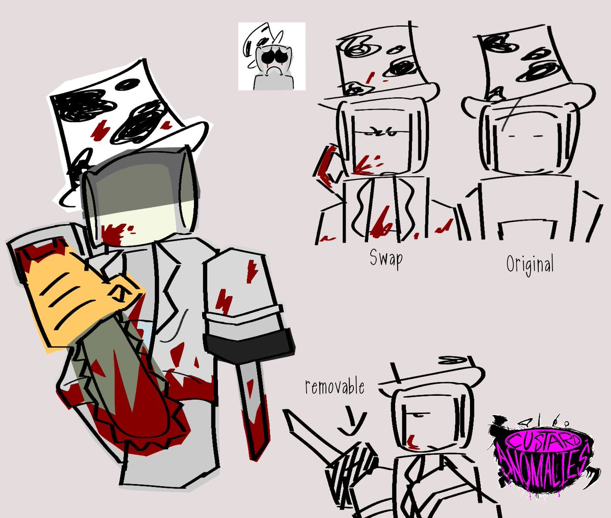 TxhPte's tweet photo. GUARDIAN SWAP AU
Custard Anomalies skin concept (Approved)
#custardanomalies #slendytubbies #roblox https://t.co/gl7E5dkRCK