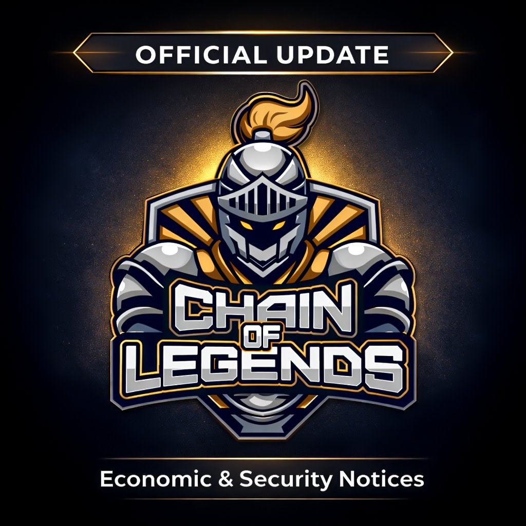 chainoflegends's tweet photo. Game Access Update + Token Migration + Presale Buyers

The wait is almost over.

✅ Deposits for the game will open in less than 2 days.
✅ Withdrawals will open in less than 1 week.

Today we are starting the migration process:

30% of all holders’ previous CLEG will be swapped to CLEG V2 and sent directly to your wallets today.

The remaining 70% will be distributed to holders gradually over the next 60 days, part by part, to ensure stability and fairness.

For Presale Buyers:

10% of your purchased amount in CLEG V2 will be sent today.
And vesting for the remaining tokens starts as well.

All distributions are automatic — you don’t need to do anything.

Stay tuned for more updates!

#ChainofLegends #CLEG #P2E #Defi #TokenLaunch #CryptoGaming
